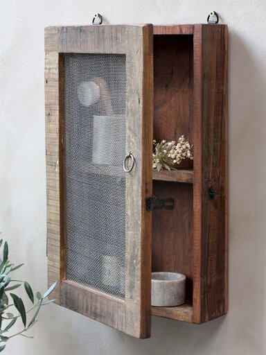 Impressionen zu Chic Antique Grimaud Schrank mit Ablage und Gitterelement, Bild 2