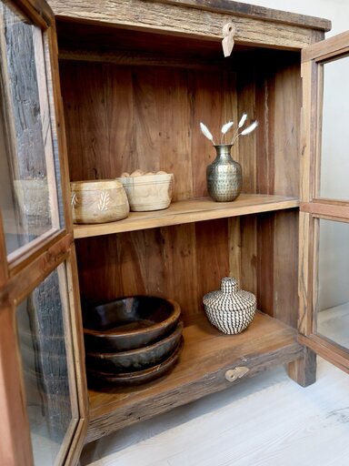 Impressionen zu Chic Antique Grimaud Schrank mit Glastüren, Bild 2