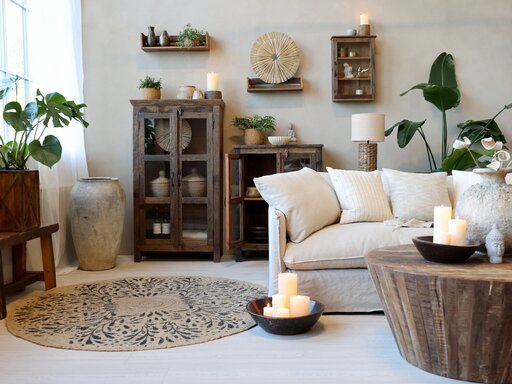 Impressionen zu Chic Antique Grimaud Schrank mit Glastüren, Bild 4