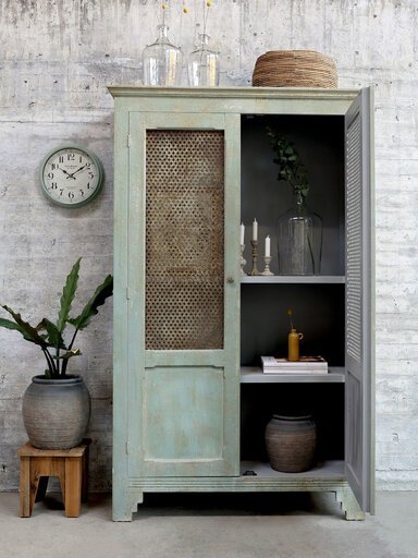 Impressionen zu Chic Antique Hocker aus Fichtenholz, Bild 2