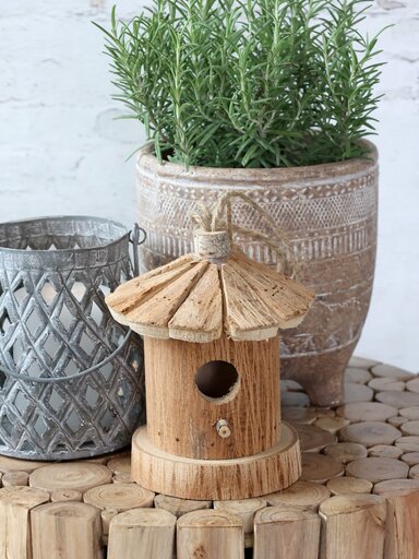 Impressionen zu Chic Antique Holz Vogelhaus für den Garten, Bild 5
