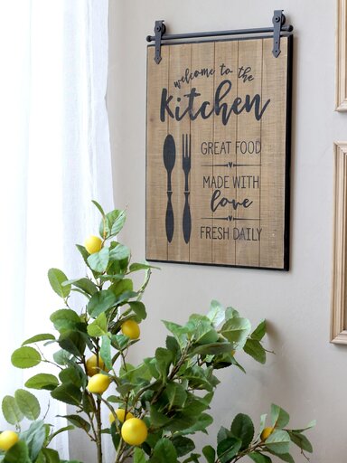 Impressionen zu Chic Antique Holzschild Kitchen, Bild 2