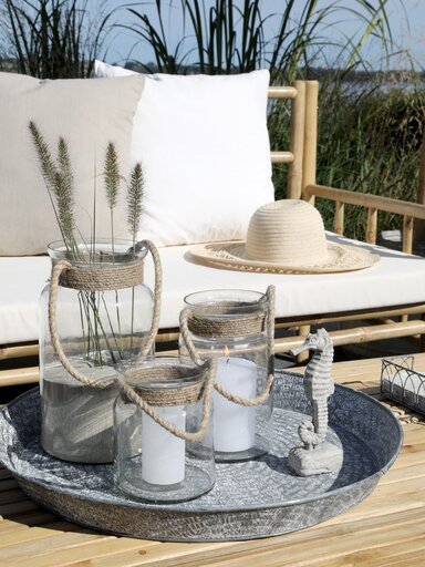 Impressionen zu Chic Antique Hurricane Windlicht mit Henkel, Bild 3