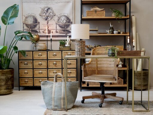 Impressionen zu Chic Antique Jute Korbtasche mit Henkel, Bild 2