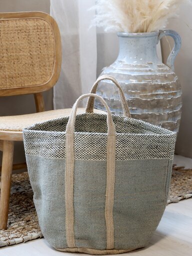 Impressionen zu Chic Antique Jute Korbtasche mit Henkel, Bild 3