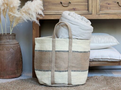 Impressionen zu Chic Antique Jute Korbtasche mit Henkel, Bild 4