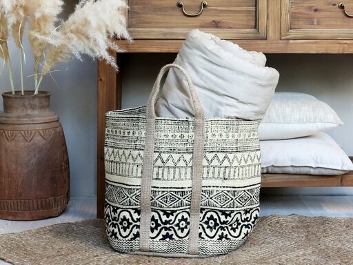 Impressionen zu Chic Antique Jute Korbtasche mit Henkel, Bild 8