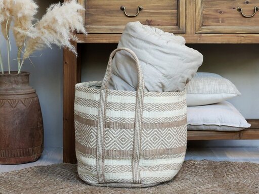 Impressionen zu Chic Antique Jute Korbtasche mit Henkel, Bild 9