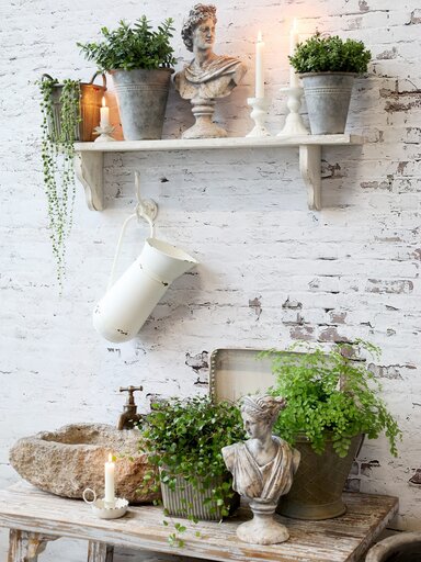 Impressionen zu Chic Antique Kammerleuchter mit Perlkante, Bild 2