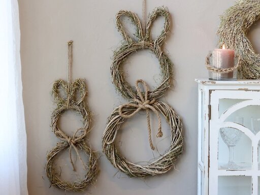 Impressionen zu Chic Antique Kaninchen geflochten Wanddeko, Bild 3