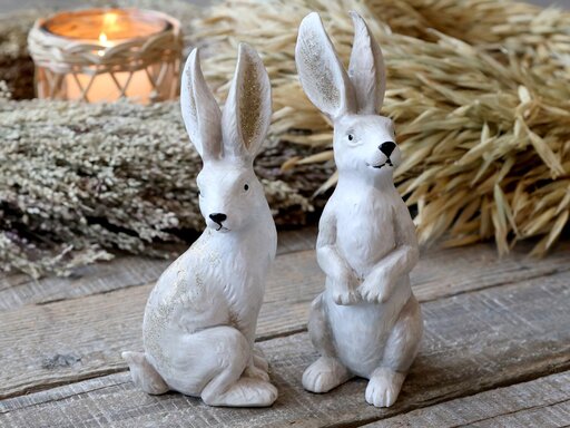Impressionen zu Chic Antique Kaninchen mit Glitzer im Set, Bild 2