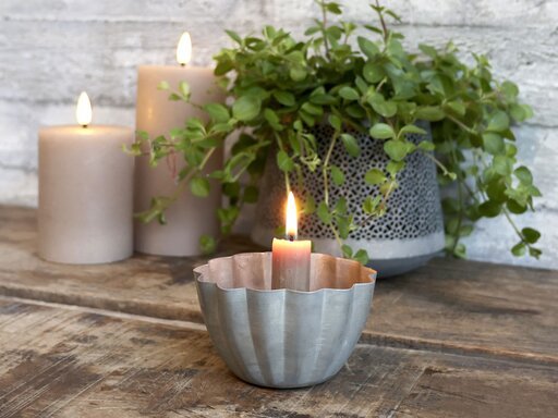 Impressionen zu Chic Antique Kerzenhalter aus Eisen mit Rillen, Bild 1