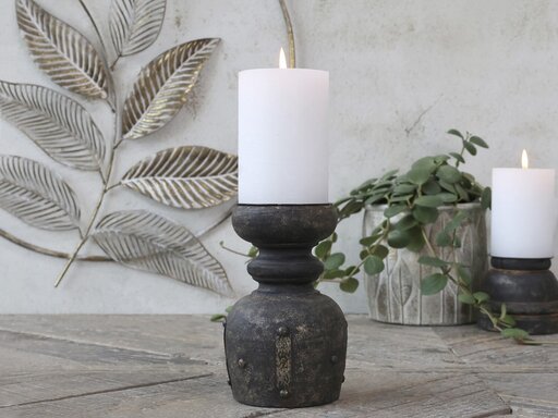 Impressionen zu Chic Antique Kerzenhalter aus Mangoholz, Bild 3