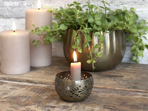 Impressionen zu Chic Antique Kerzenhalter mit Muster aus Eisen, Bild 1