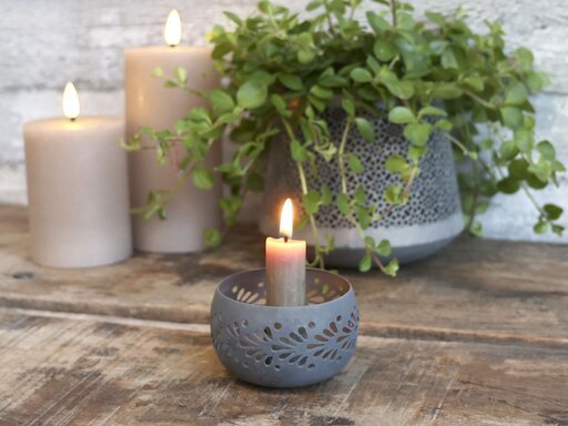 Impressionen zu Chic Antique Kerzenhalter mit Muster aus Eisen, Bild 2