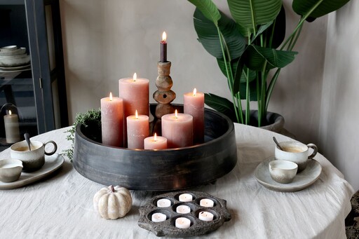 Impressionen zu Chic Antique Kerzenständer aus Holz, Bild 1
