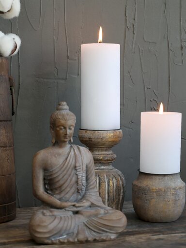 Impressionen zu Chic Antique Kerzenständer aus Mangoholz, Bild 1