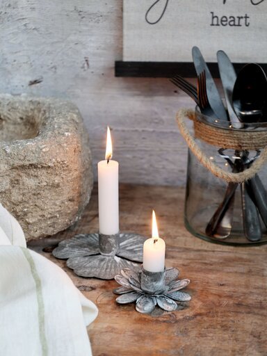 Impressionen zu Chic Antique Kerzenständer Blume für Stabkerzen, Bild 2