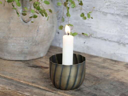 Impressionen zu Chic Antique Kerzenständer für Mini Stabkerzen tulpenförmig, Bild 1