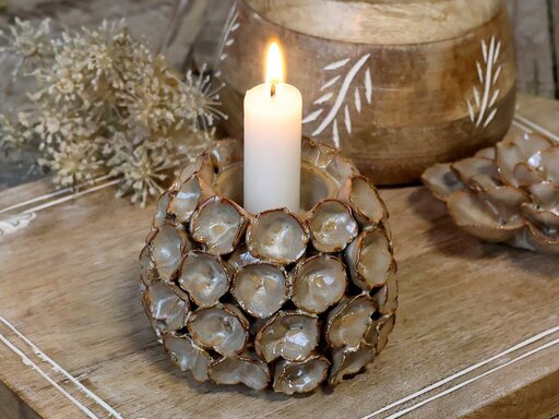 Impressionen zu Chic Antique Kerzenständer für Stab und Teelichtkerzen, Bild 4