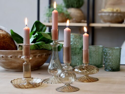 Impressionen zu Chic Antique Kerzenständer in Bernsteinfarben, Bild 4