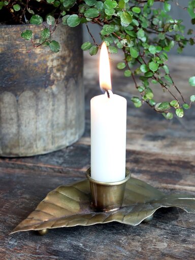 Impressionen zu Chic Antique Kerzenständer in Blattform, Bild 1
