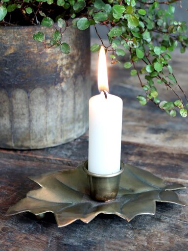 Impressionen zu Chic Antique Kerzenständer in Blattform, Bild 2