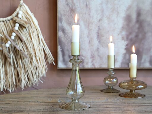 Impressionen zu Chic Antique Kerzenständer in Olivenfarbe, Bild 2