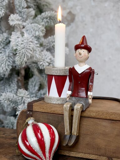 Impressionen zu Chic Antique Kerzenständer Trommel mit Glitzer, Bild 2