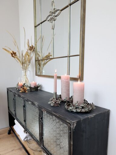 Impressionen zu Chic Antique Kerzentablett mit Blattverzierung, Bild 2