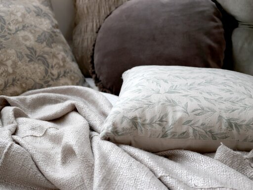 Impressionen zu Chic Antique Kissen mit Blatt Motiv, Bild 1