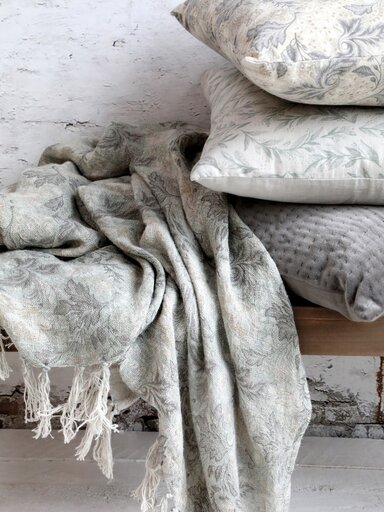 Impressionen zu Chic Antique Kissen mit Blatt Motiv, Bild 2