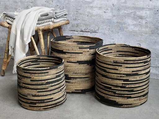 Impressionen zu Chic Antique Körbe aus Wasserhyazinthe 3er Set, Bild 1