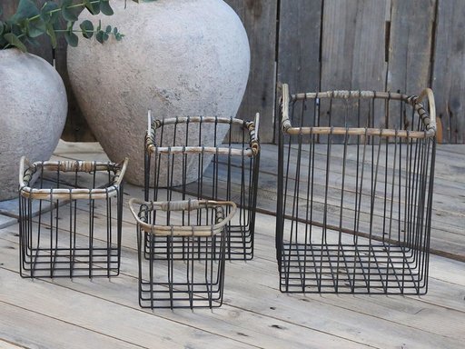 Impressionen zu Chic Antique Körbe Bambus 4er Set, Bild 1