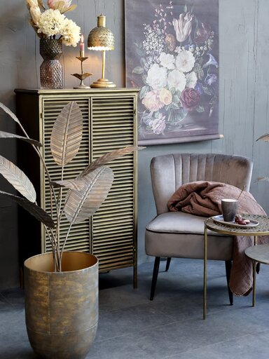 Impressionen zu Chic Antique Kunstpflanze Strelitzia  im Krug aus Messing, Bild 3