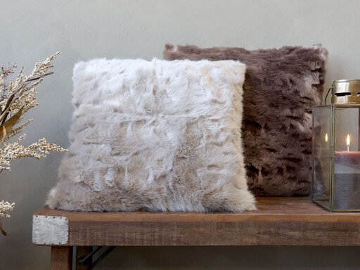 Impressionen zu Chic Antique Kuscheliges Kissen aus Pelzimitat, Bild 2