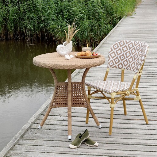 Impressionen zu Chic Antique La Rochelle Bistrostuhl Geflochten | Skandinavische Gartenmöbel, Bild 1