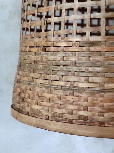 Impressionen zu Chic Antique Lampe geflochtenes Bambus, Bild 4