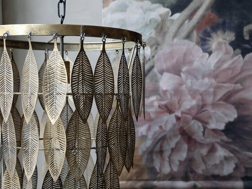 Impressionen zu Chic Antique Lampe mit Metalldekoration, Bild 1