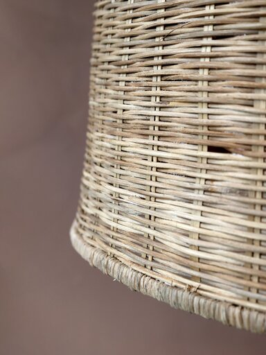 Impressionen zu Chic Antique Hängelampe aus Rattan mit Kabel, Bild 3