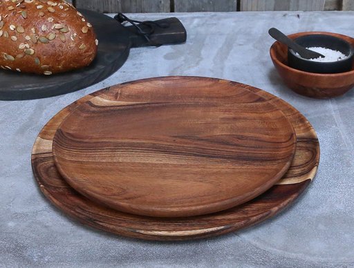 Impressionen zu Chic Antique Laon Platzteller aus Akazienholz, Bild 1