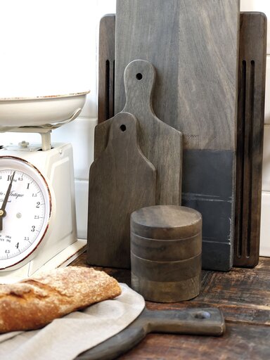 Impressionen zu Chic Antique Laon Tapasbrett mit Lederband, Bild 2