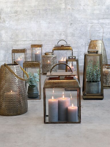Impressionen zu Chic Antique Laterne aus Eisen mit Griff, Bild 1