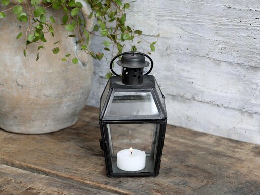 Impressionen zu Chic Antique Laterne aus Eisen und Glas, Bild 2