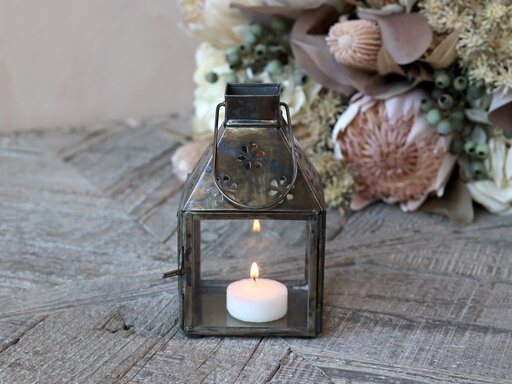 Impressionen zu Chic Antique Laterne mit Blumen Muster, Bild 1