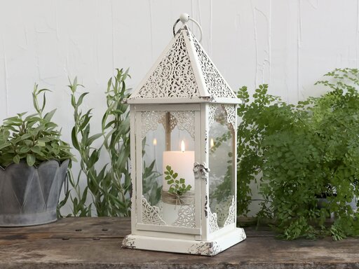 Impressionen zu Chic Antique Laterne mit Dekor Spitz, Bild 2