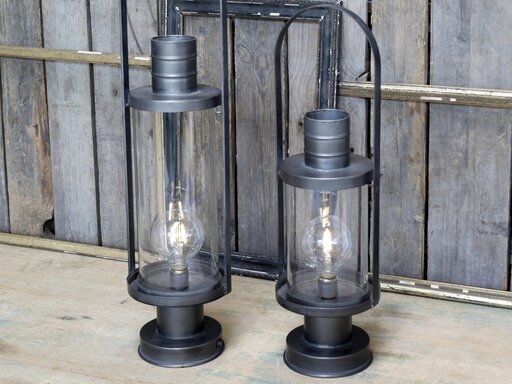 Impressionen zu Chic Antique Laterne mit Glühbirne & Timer, Bild 1