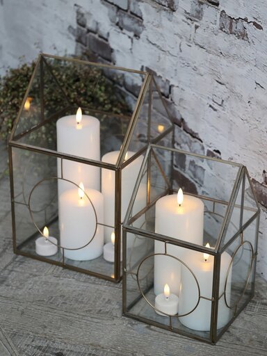 Impressionen zu Chic Antique LED Stumpenkerze inkl. Batterien, Bild 1