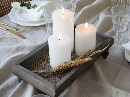 Impressionen zu Chic Antique LED Stumpenkerze inkl. Batterien, Bild 2