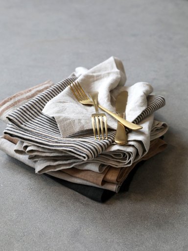 Impressionen zu Chic Antique Leinen Serviette 4er Set, Bild 1
